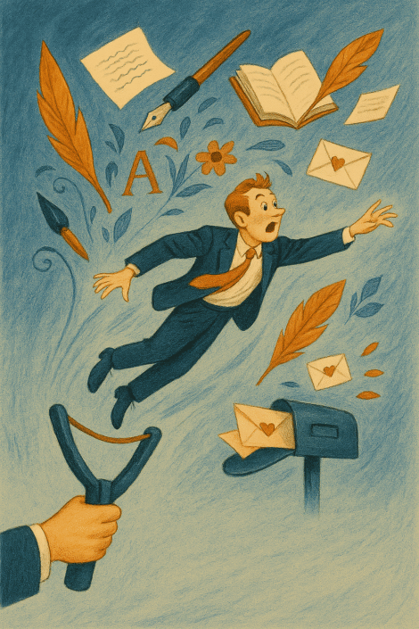 Lanciato nel mondo della scrittura